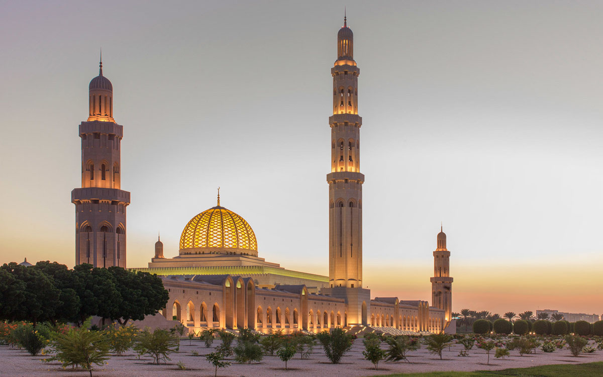 The Sultan Qaboos Grand Mosque is the main Mosque in the Sultanate of Oman.